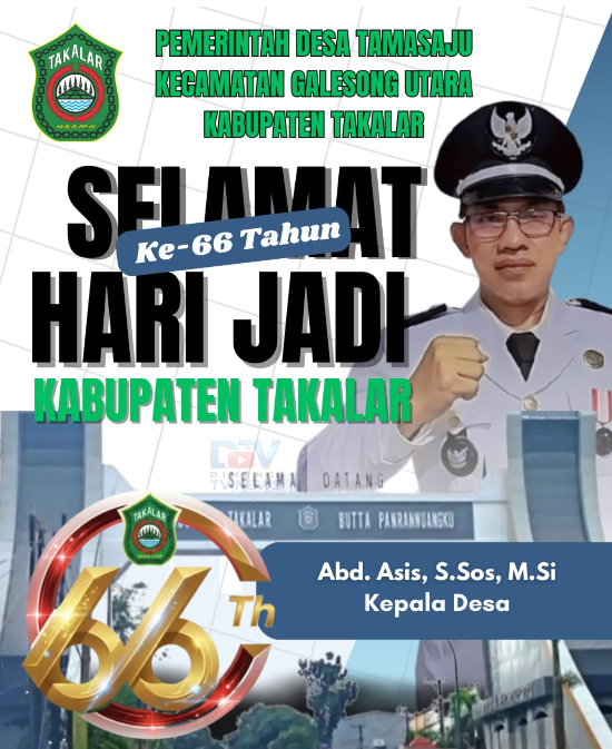Selamat Hari Jadi Takalar Ke-66